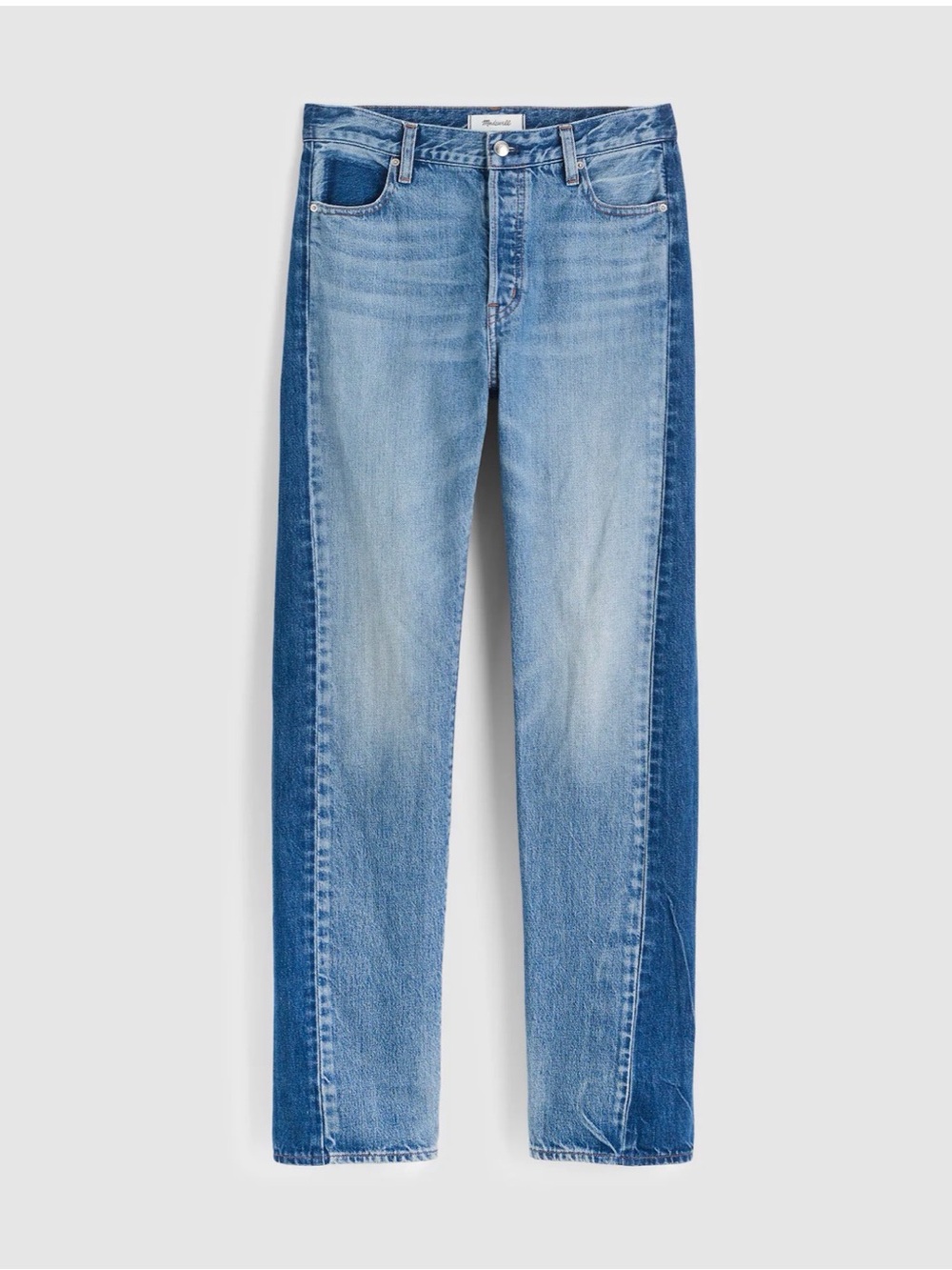 Madewell Pieced Barrel-Leg Jeans
